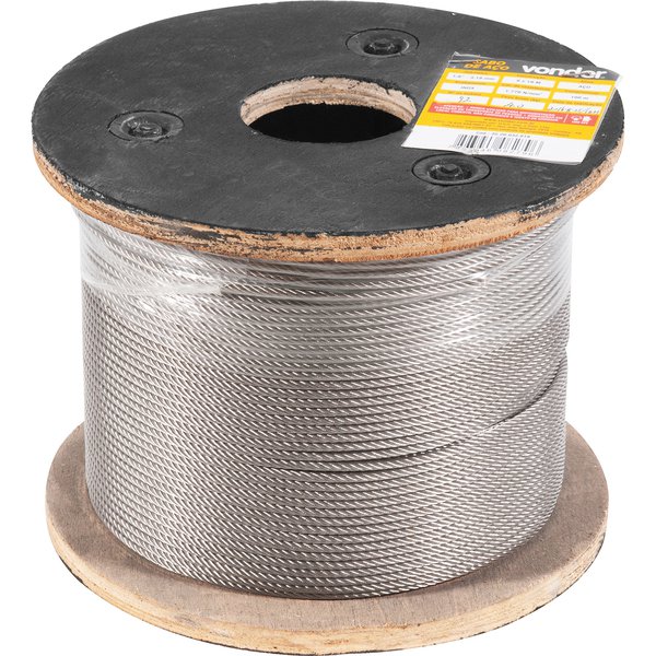 Câble En Acier 3/4 X 100 Pieds – Structure 6x19 EIPS, Pour Grue, Treuil Ou Gréement